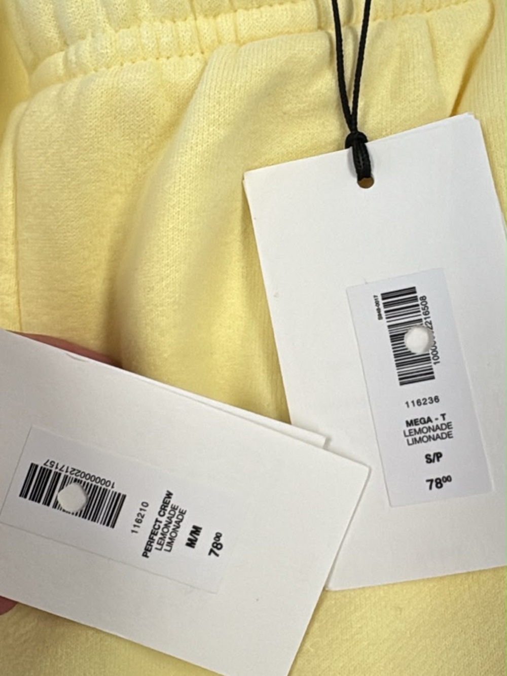 NWT aritzia lemonade set - Picture 2 of 2